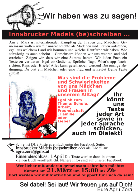 Innsbrucker Mädels (be)schreiben - Agru Zora